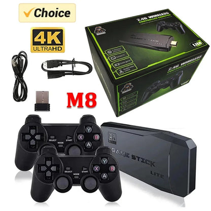 Video Game Console 2.4G Double Wireless Controller Game Stick 4K 20000 Games