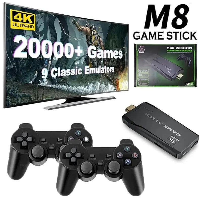 Video Game Console 2.4G Double Wireless Controller Game Stick 4K 20000 Games