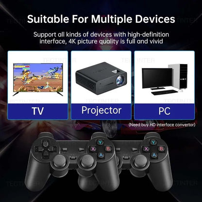 Video Game Console 2.4G Double Wireless Controller Game Stick 4K 20000 Games